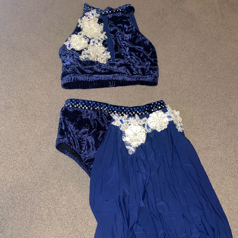 custom made dance costume (navy)